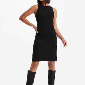 Andrea Jovine Black Sleeveless Knit Dress